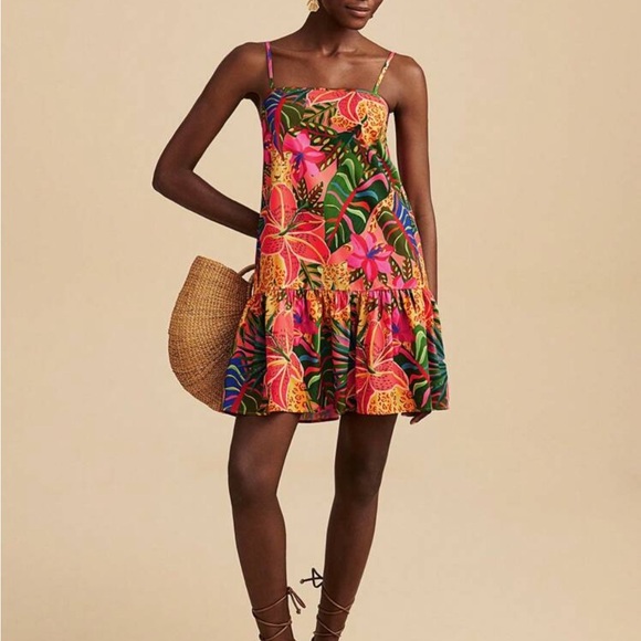 🌙SHEIN Vibrant Floral Spaghetti Strap Dress🌙 - Picture 5 of 10